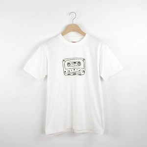 TON & SON / CASETTE TAPE T-SHIRTS WHITE M