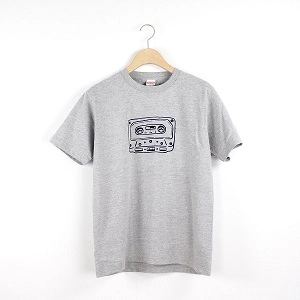 TON & SON / CASETTE TAPE T-SHIRTS GRAY L