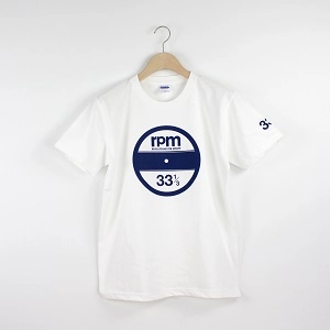 rpm / rpm 33 サークルロゴ Tシャツ ホワイトS