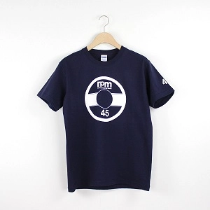 rpm / rpm 45 サークルロゴ Tシャツ ネイビーS