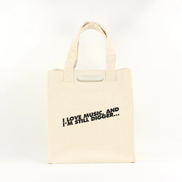 TYPOGRAPHY TOTEBAG / TYPOGRAPHY TOTE I Love Music,And I'm Still Digger…