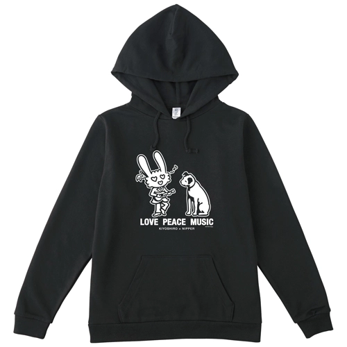 NIPPER / ニッパー / 忌野清志郎×NIPPER “LOVE PEACE MUSIC“ プルオーバーパーカー Sサイズ