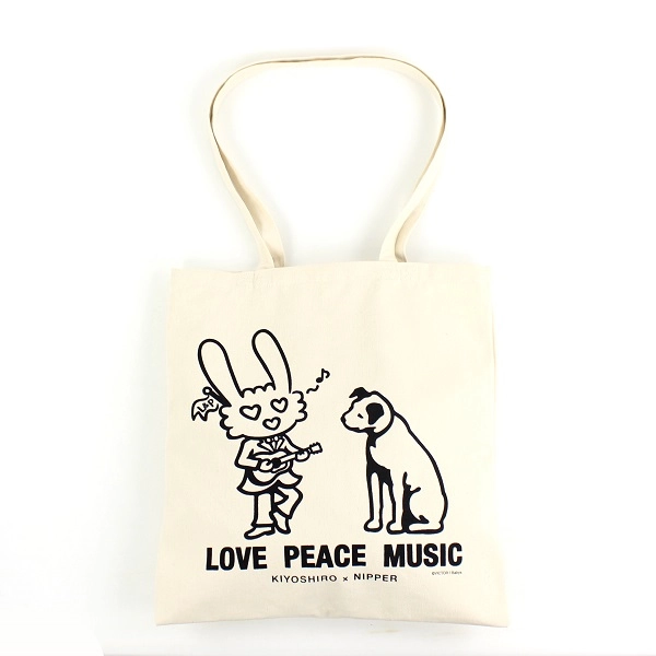 NIPPER / ニッパー / 忌野清志郎×NIPPER “LOVE PEACE MUSIC トートバッグ