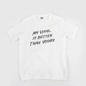 TON & SON / OUTLET MY VINYL IS BETTER THAN YOURS T-SHIRT WHITE S