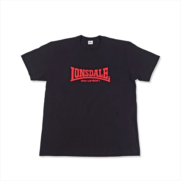 LONSDALE×diskunion / ロンズデール×ディスクユニオン Tシャツ③ (ブラック/M)