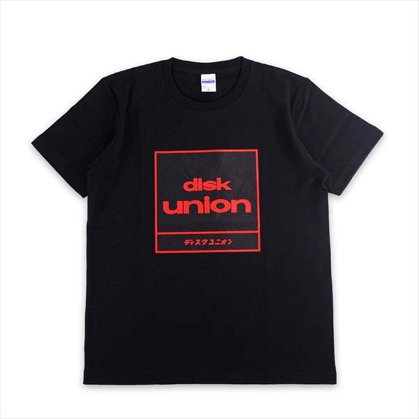 ディスクユニオン 四角ロゴ Tシャツ / ディスクユニオン 四角ロゴ Tシャツ ブラック XLサイズ