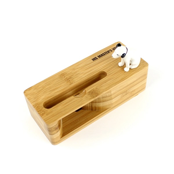 NIPPER / ニッパー / OUTLET　立体ニッパー・スマホ・スタンド＆スピーカー(充電コード仕様/ナチュラル)