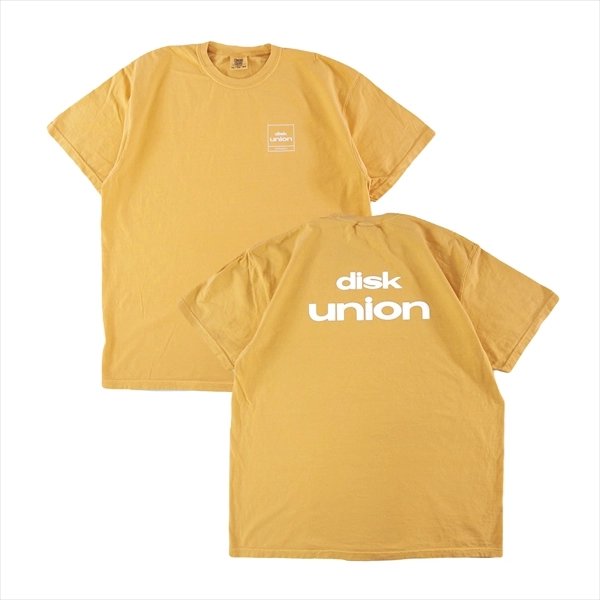 diskunion Short Sleeve Tee / diskunion Tee Garment Dyed (Mustard/L)