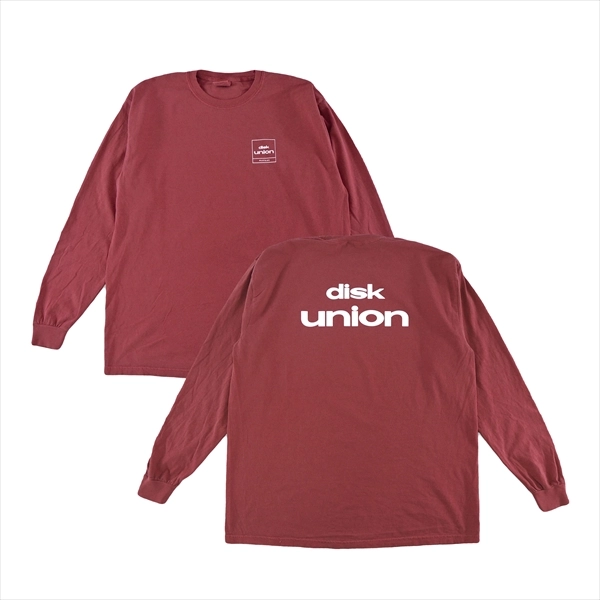 diskunion Long Sleeve Tee / diskunion Long Sleeve Tee Garment Dyed (Crimson/L)