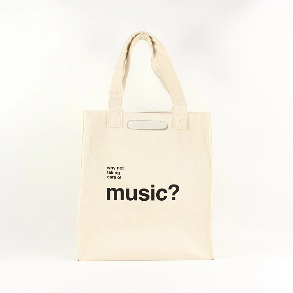 TYPOGRAPHY TOTEBAG / OUTLET TYPOGRAPHY TOTE why not taking care of music?