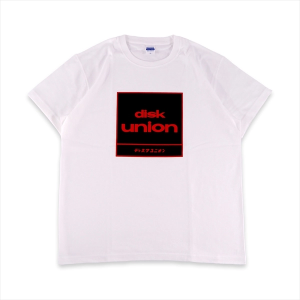 ディスクユニオン 四角ロゴ Tシャツ / ディスクユニオン 四角ロゴ Tシャツ ホワイト XXLサイズ