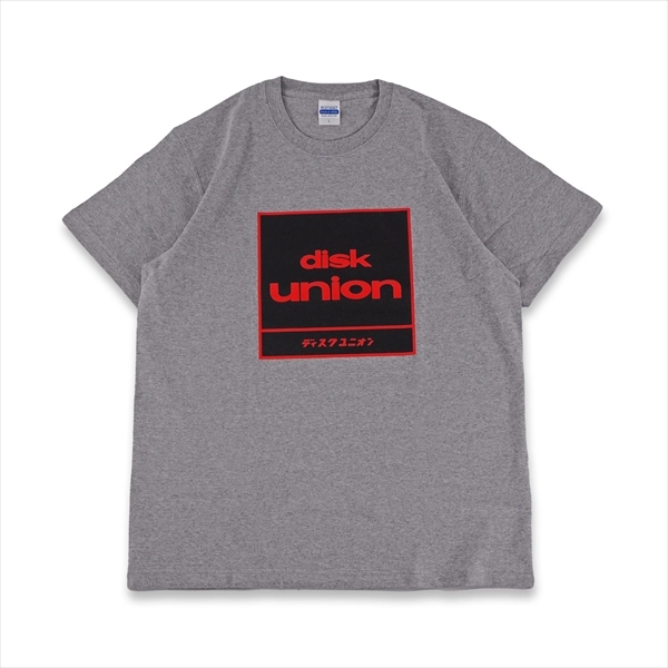 ディスクユニオン 四角ロゴ Tシャツ / ディスクユニオン 四角ロゴ Tシャツ グレー XXLサイズ