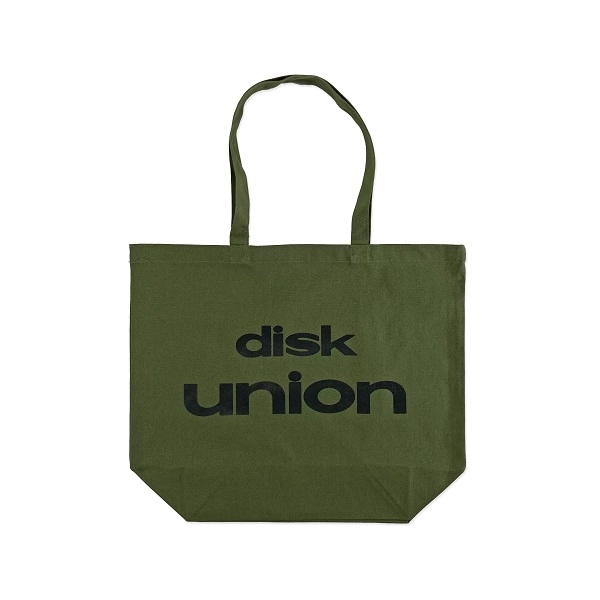 diskunion ロゴ トートバッグ / diskunion ロゴ トートバッグ L  (Olive/Black)