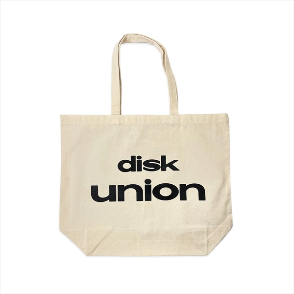 DISKUNION / ディスクユニオン / diskunion ロゴ トートバッグ L (Natural/Black)