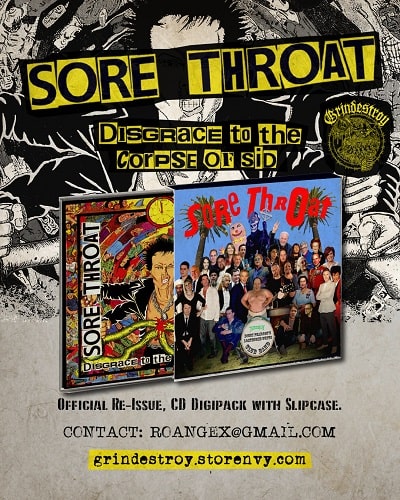 DISGRACE TO THE CORPSE OF SID/SORE THROAT /ソア・スロート/UKクラスト/グラインドコア重要バンドの89年作が約34年ぶりにCD 再発!!｜PUNK｜ディスクユニオン・オンラインショップ｜diskunion.net