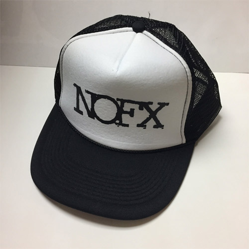 NOFX ロゴ入りメッシュキャップ (ブラック)/NOFX｜PUNK｜ディスク 