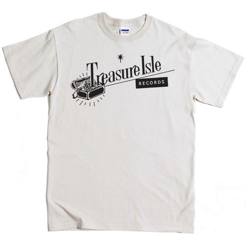 TREASURE ISLE RECORDS LOGO T-SHIRTS WHITE (S)/REGGAE T-SHIRTS