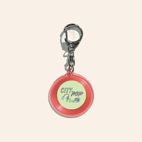 MUSIC OMIYAGE CITYPOP ミュージックキーホルダー レコード型