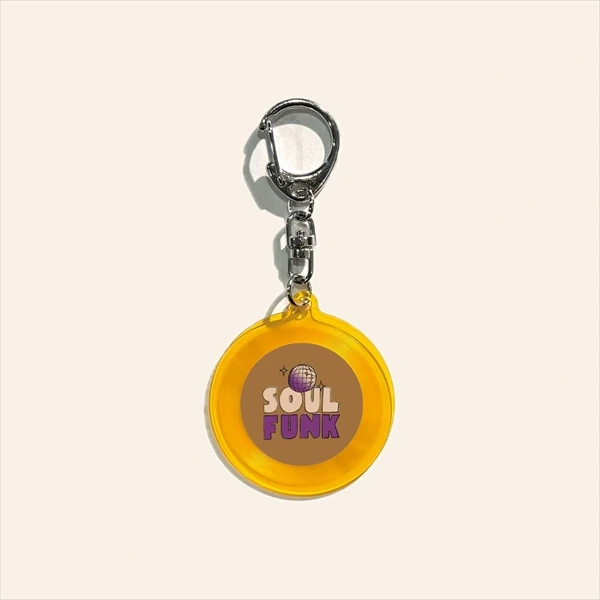 MUSIC OMIYAGE SOUL/FUNK ミュージックキーホルダー レコード型
