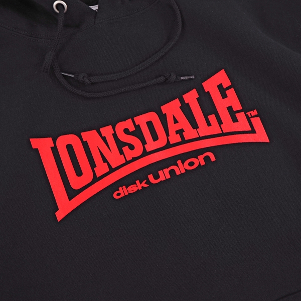 LONSDALE disk union パーカー Lサイズ BLACK 新品-