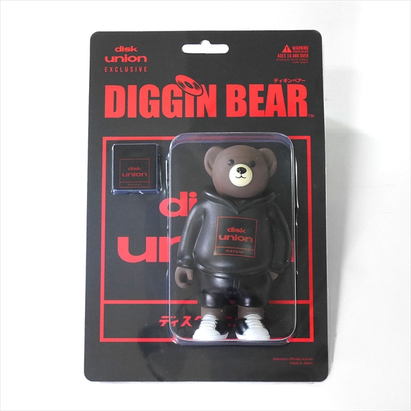 DIGGIN' BEAR “diskunion” ブラック /KNICK KNACKS｜GOODS｜ディスク 